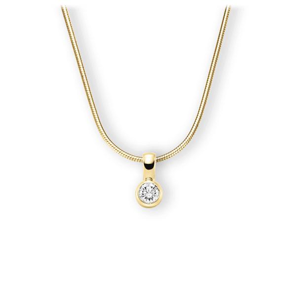 Collier in Gelbgold 585 mit 0,5 ct. Brillant tw, vs von 123gold - E-3WK1U-GG5-1IV4L1Z Collier in Gelbgold 585 mit 0,5 ct. Brillant tw, vs von 123gold - E-3WK1U-GG5-1IV4L1Z