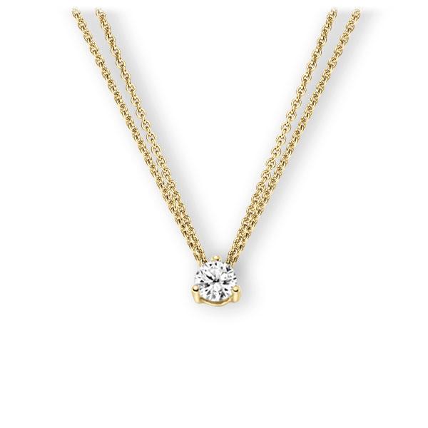 Collier in Gelbgold 585 mit 0,5 ct. Brillant tw, vs von 123gold - E-3WK43-GG5-1IV4KGZ Collier in Gelbgold 585 mit 0,5 ct. Brillant tw, vs von 123gold - E-3WK43-GG5-1IV4KGZ