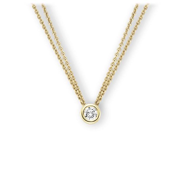 Collier in Gelbgold 585 mit 0,5 ct. Brillant tw, vs von 123gold - E-3WZV4-GG5-1IV4L1Z Collier in Gelbgold 585 mit 0,5 ct. Brillant tw, vs von 123gold - E-3WZV4-GG5-1IV4L1Z
