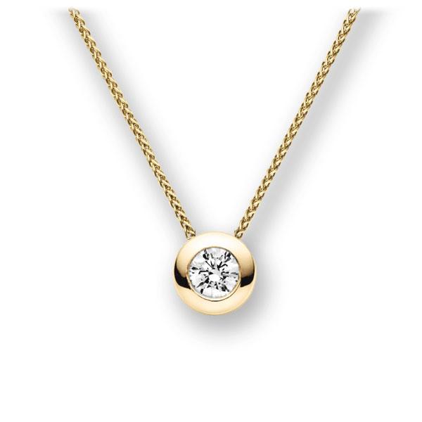 Collier in Gelbgold 585 mit 0,5 ct. Brillant tw, vs von acredo - A-11IBRK-GG5-1IV4L1Z Collier in Gelbgold 585 mit 0,5 ct. Brillant tw, vs von acredo - A-11IBRK-GG5-1IV4L1Z