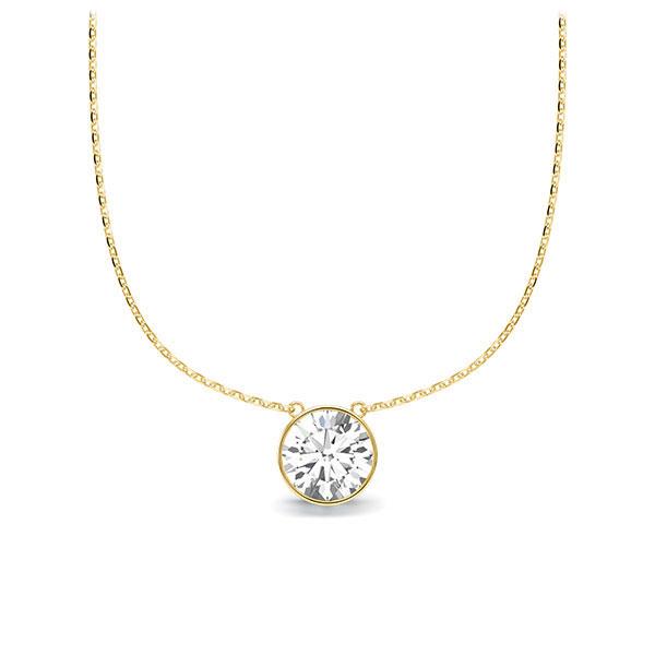 Collier in Gelbgold 585 mit 0,5 ct. Brillant tw, vs von Steinberg - Q-ZLISE-GG5-1IV4L1Z Collier in Gelbgold 585 mit 0,5 ct. Brillant tw, vs von Steinberg - Q-ZLISE-GG5-1IV4L1Z