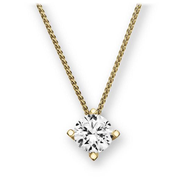 Collier in Gelbgold 585 mit 0,7 ct. Brillant tw, si von 123gold - E-36DW2-GG5-1R7K9LZ Collier in Gelbgold 585 mit 0,7 ct. Brillant tw, si von 123gold - E-36DW2-GG5-1R7K9LZ