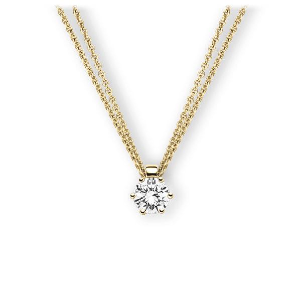 Collier in Gelbgold 585 mit 0,7 ct. Brillant tw, vs von 123gold - E-3VBFC-GG5-1IV4HLZ Collier in Gelbgold 585 mit 0,7 ct. Brillant tw, vs von 123gold - E-3VBFC-GG5-1IV4HLZ