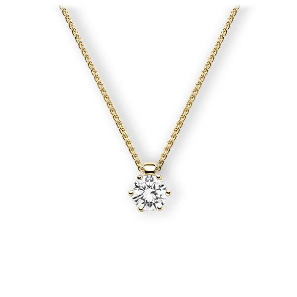 Collier in Gelbgold 585 mit 0,7 ct. Brillant tw, vs von 123gold - E-3VBJX-GG5-1IV4HLZ Collier in Gelbgold 585 mit 0,7 ct. Brillant tw, vs von 123gold - E-3VBJX-GG5-1IV4HLZ
