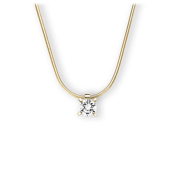 Collier in Gelbgold 585 mit 0,7 ct. Brillant tw, vs von 123gold - E-3WI9R-GG5-1IV4J1Z Collier in Gelbgold 585 mit 0,7 ct. Brillant tw, vs von 123gold - E-3WI9R-GG5-1IV4J1Z