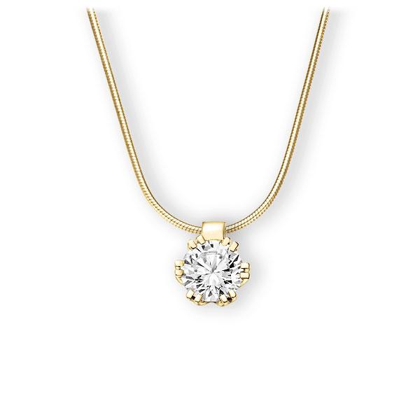 Collier in Gelbgold 585 mit 0,7 ct. Brillant tw, vs von 123gold - E-3WIQF-GG5-1IV4HLZ Collier in Gelbgold 585 mit 0,7 ct. Brillant tw, vs von 123gold - E-3WIQF-GG5-1IV4HLZ