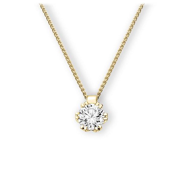 Collier in Gelbgold 585 mit 0,7 ct. Brillant tw, vs von 123gold - E-3WIS8-GG5-1IV4HLZ Collier in Gelbgold 585 mit 0,7 ct. Brillant tw, vs von 123gold - E-3WIS8-GG5-1IV4HLZ