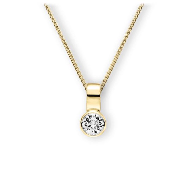 Collier in Gelbgold 585 mit 0,7 ct. Brillant tw, vs von 123gold - E-3WIZI-GG5-1IV4XRZ Collier in Gelbgold 585 mit 0,7 ct. Brillant tw, vs von 123gold - E-3WIZI-GG5-1IV4XRZ