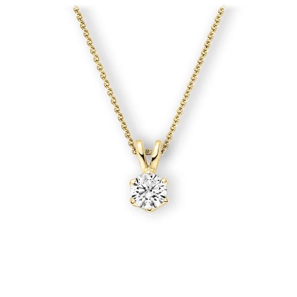 Collier in Gelbgold 585 mit 0,7 ct. Brillant tw, vs von 123gold - E-3WJTL-GG5-1IV4HLZ Collier in Gelbgold 585 mit 0,7 ct. Brillant tw, vs von 123gold - E-3WJTL-GG5-1IV4HLZ
