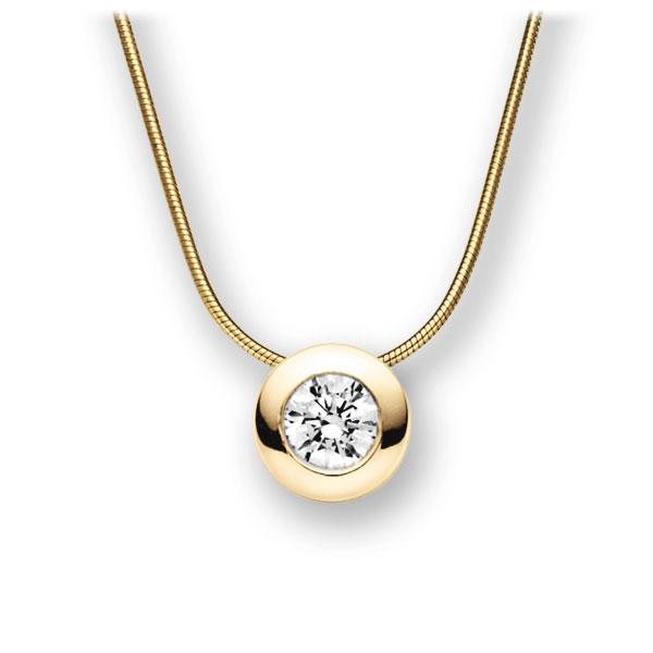 Collier in Gelbgold 585 mit 0,7 ct. Brillant tw, vs von acredo - A-10M9RC-GG5-1IV4XRZ Collier in Gelbgold 585 mit 0,7 ct. Brillant tw, vs von acredo - A-10M9RC-GG5-1IV4XRZ