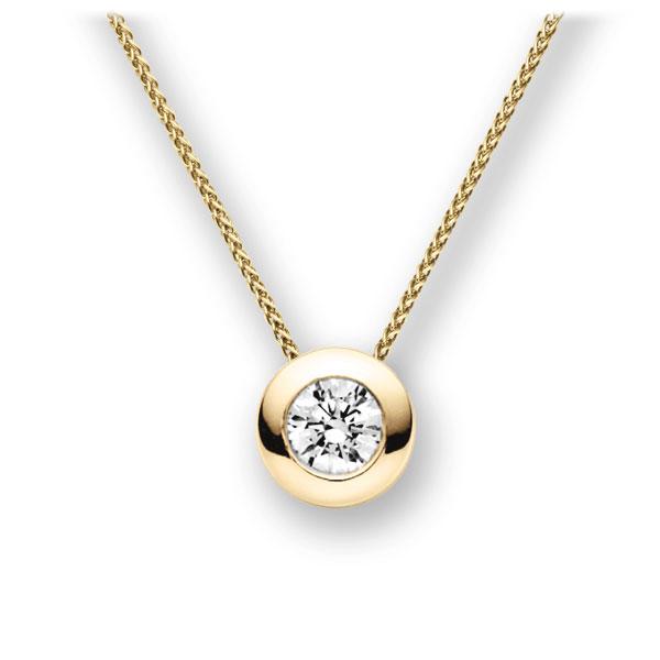 Collier in Gelbgold 585 mit 0,7 ct. Brillant tw, vs von acredo - A-11IBRP-GG5-1IV4XRZ Collier in Gelbgold 585 mit 0,7 ct. Brillant tw, vs von acredo - A-11IBRP-GG5-1IV4XRZ