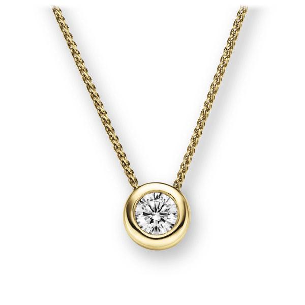 Collier in Gelbgold 585 mit 1 ct. Brillant tw, vs von 123GOLD - E-2TX3H-GG5-1IV64GZ Collier in Gelbgold 585 mit 1 ct. Brillant tw, vs von 123GOLD - E-2TX3H-GG5-1IV64GZ
