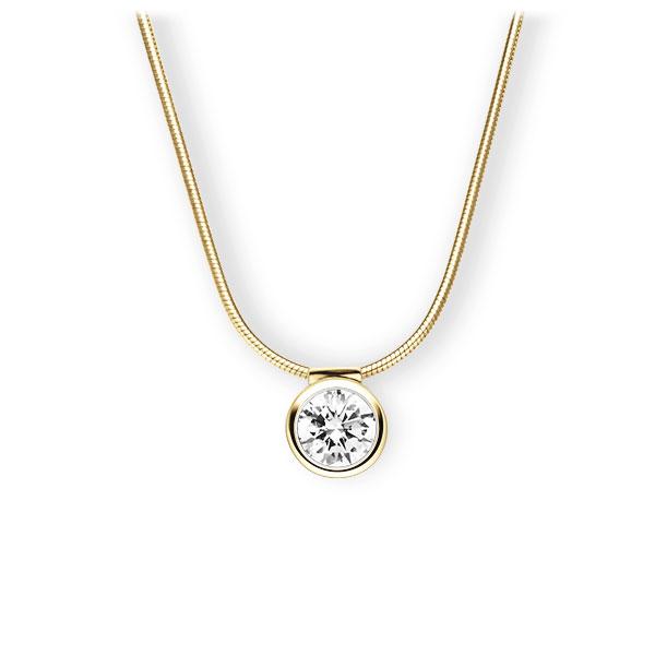 Collier in Gelbgold 585 mit 1 ct. Brillant tw, vs von 123gold - E-3VB77-GG5-1IV64GZ Collier in Gelbgold 585 mit 1 ct. Brillant tw, vs von 123gold - E-3VB77-GG5-1IV64GZ