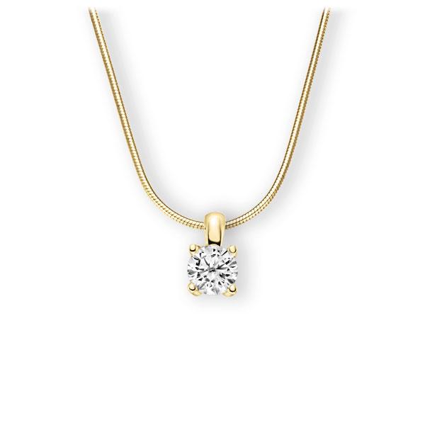 Collier in Gelbgold 585 mit 1 ct. Brillant tw, vs von 123gold - E-3WIG9-GG5-1IV6K6Z Collier in Gelbgold 585 mit 1 ct. Brillant tw, vs von 123gold - E-3WIG9-GG5-1IV6K6Z