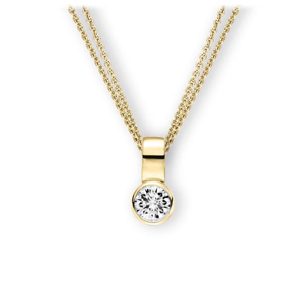Collier in Gelbgold 585 mit 1 ct. Brillant tw, vs von 123gold - E-3WIV5-GG5-1IV64GZ Collier in Gelbgold 585 mit 1 ct. Brillant tw, vs von 123gold - E-3WIV5-GG5-1IV64GZ