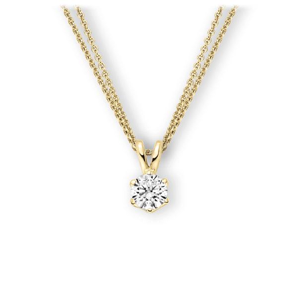Collier in Gelbgold 585 mit 1 ct. Brillant tw, vs von 123gold - E-3WJU8-GG5-1IV56WZ Collier in Gelbgold 585 mit 1 ct. Brillant tw, vs von 123gold - E-3WJU8-GG5-1IV56WZ