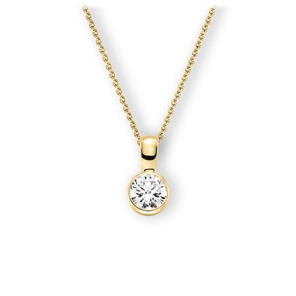 Collier in Gelbgold 585 mit 1 ct. Brillant tw, vs von 123gold - E-3WK0P-GG5-1IV64GZ Collier in Gelbgold 585 mit 1 ct. Brillant tw, vs von 123gold - E-3WK0P-GG5-1IV64GZ