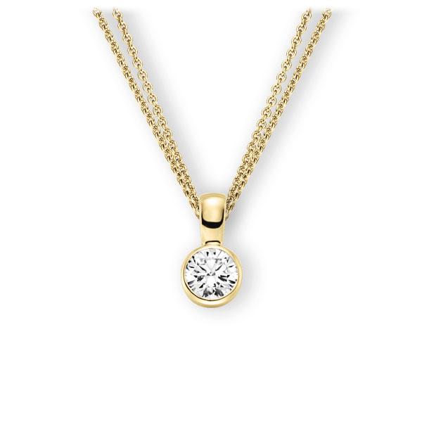 Collier in Gelbgold 585 mit 1 ct. Brillant tw, vs von 123gold - E-3WK1I-GG5-1IV64GZ Collier in Gelbgold 585 mit 1 ct. Brillant tw, vs von 123gold - E-3WK1I-GG5-1IV64GZ