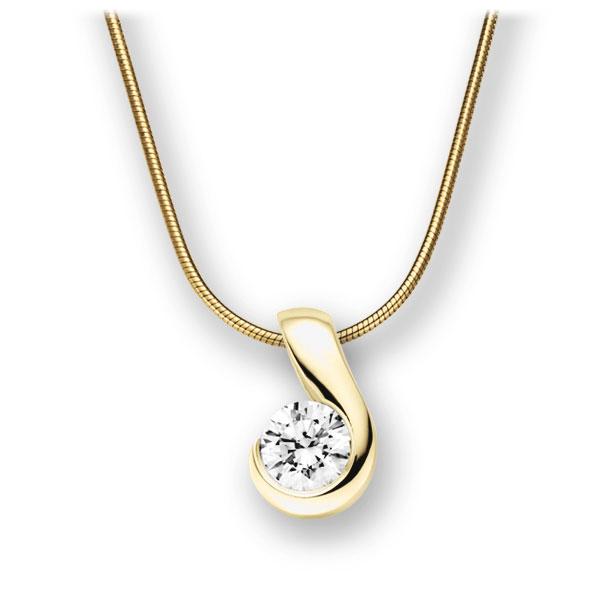Collier in Gelbgold 585 mit 1 ct. Brillant tw, vs von acredo - A-10L5ZK-GG5-1IVFT1Z Collier in Gelbgold 585 mit 1 ct. Brillant tw, vs von acredo - A-10L5ZK-GG5-1IVFT1Z