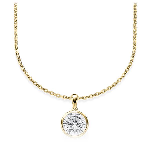 Collier in Gelbgold 585 mit 1 ct. Brillant tw, vs von Steinberg - Q-ZLFQN-GG5-1IV64GZ Collier in Gelbgold 585 mit 1 ct. Brillant tw, vs von Steinberg - Q-ZLFQN-GG5-1IV64GZ
