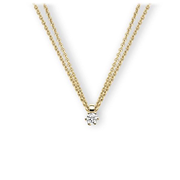 Collier in Gelbgold 585 mit zus. 0,15 ct. Brillant tw, vs von 123gold - E-3VBF6-GG5-1Z84ZZ Collier in Gelbgold 585 mit zus. 0,15 ct. Brillant tw, vs von 123gold - E-3VBF6-GG5-1Z84ZZ