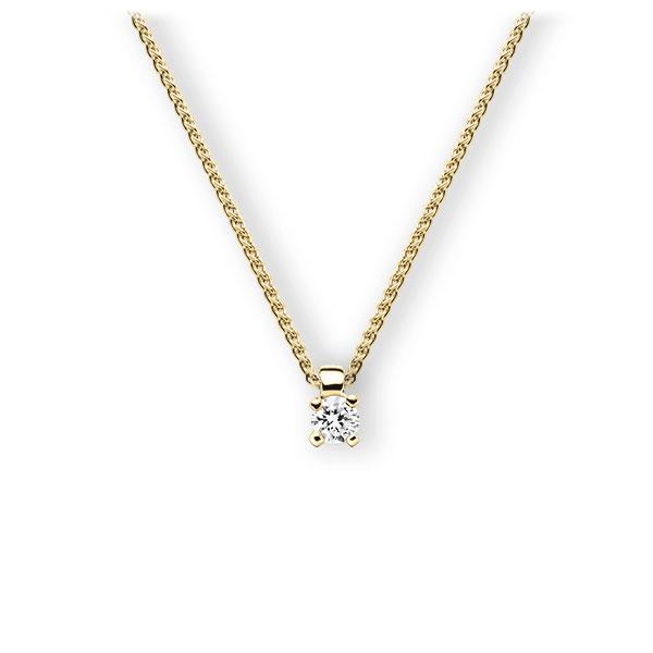 Collier in Gelbgold 585 mit zus. 0,15 ct. Brillant tw, vs von 123gold - E-3WIBL-GG5-1Z84YZ Collier in Gelbgold 585 mit zus. 0,15 ct. Brillant tw, vs von 123gold - E-3WIBL-GG5-1Z84YZ