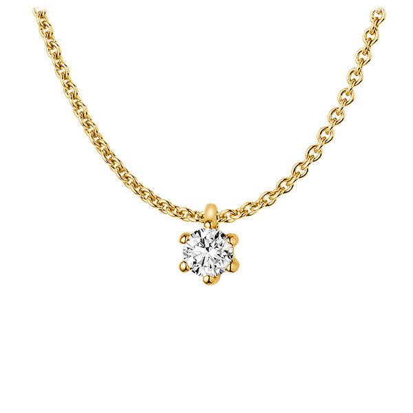 Collier in Gelbgold 585 mit zus. 0,1 ct. Brillant w, si von 123gold - E-13C1NI-GG5-2H77BZ Collier in Gelbgold 585 mit zus. 0,1 ct. Brillant w, si von 123gold - E-13C1NI-GG5-2H77BZ