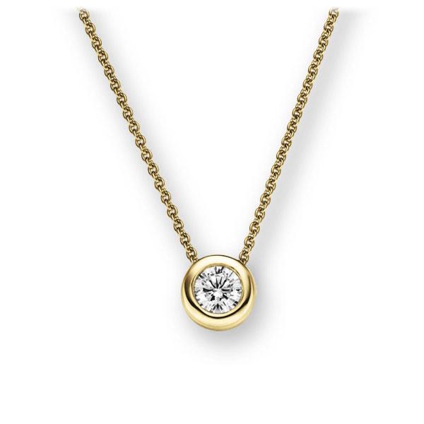 Collier in Gelbgold 585 mit zus. 0,25 ct. Brillant tw, si von 123gold - E-2TW75-GG5-1FX546Z Collier in Gelbgold 585 mit zus. 0,25 ct. Brillant tw, si von 123gold - E-2TW75-GG5-1FX546Z