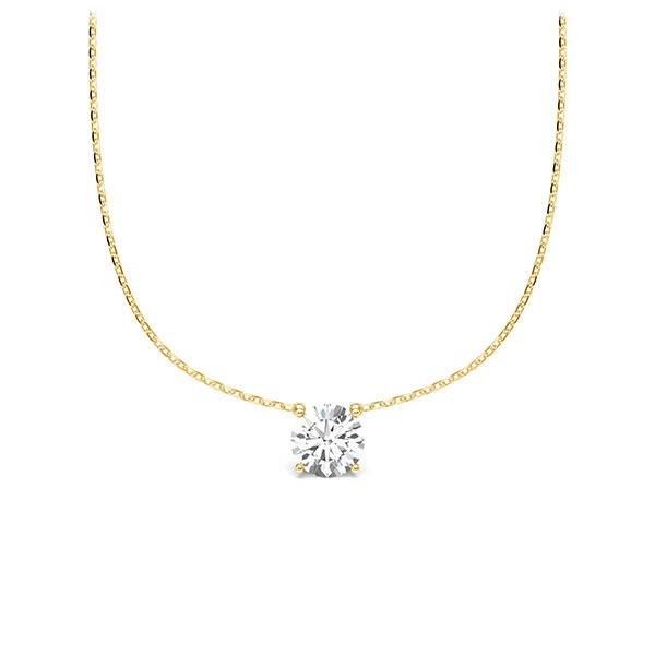 Collier in Gelbgold 585 mit zus. 0,25 ct. Brillant tw, si von Steinberg - Q-ZLLGG-GG5-1U12I6Z Collier in Gelbgold 585 mit zus. 0,25 ct. Brillant tw, si von Steinberg - Q-ZLLGG-GG5-1U12I6Z