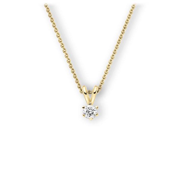 Collier in Gelbgold 585 mit zus. 0,25 ct. Brillant tw, vs von 123gold - E-3WJTI-GG5-1TMYJZ Collier in Gelbgold 585 mit zus. 0,25 ct. Brillant tw, vs von 123gold - E-3WJTI-GG5-1TMYJZ