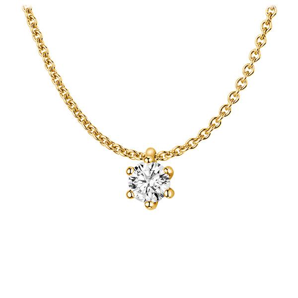 Collier in Gelbgold 585 mit zus. 0,25 ct. Brillant w, si von 123gold - E-13C1NR-GG5-2H75YZ Collier in Gelbgold 585 mit zus. 0,25 ct. Brillant w, si von 123gold - E-13C1NR-GG5-2H75YZ