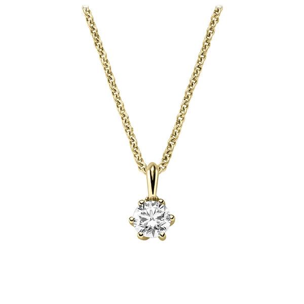 Collier in Gelbgold 585 mit zus. 0,25 ct. tw, si - BD-13L6SZ-G5-1XB02RZ Collier in Gelbgold 585 mit zus. 0,25 ct. tw, si - BD-13L6SZ-G5-1XB02RZ