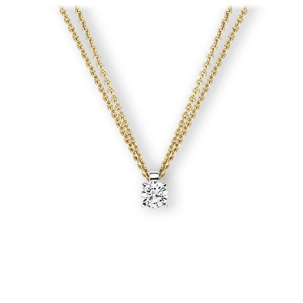 Collier in Gelbgold 585 Weißgold 585 mit 0,5 ct. Brillant tw, vs von 123gold - E-3WI88-GW5-1IV4KGZ Collier in Gelbgold 585 Weißgold 585 mit 0,5 ct. Brillant tw, vs von 123gold - E-3WI88-GW5-1IV4KGZ