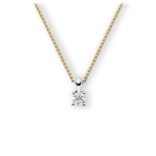 Collier in Gelbgold 585 Weißgold 585 mit 0,5 ct. Brillant tw, vs von 123gold - E-3WIJE-GW5-1IV4KGZ Collier in Gelbgold 585 Weißgold 585 mit 0,5 ct. Brillant tw, vs von 123gold - E-3WIJE-GW5-1IV4KGZ
