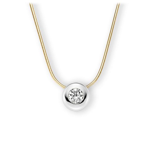 Collier in Gelbgold 585 Weißgold 585 mit 0,5 ct. Brillant tw, vs von 123gold - E-3WJ9H-GW5-1IV4L1Z Collier in Gelbgold 585 Weißgold 585 mit 0,5 ct. Brillant tw, vs von 123gold - E-3WJ9H-GW5-1IV4L1Z
