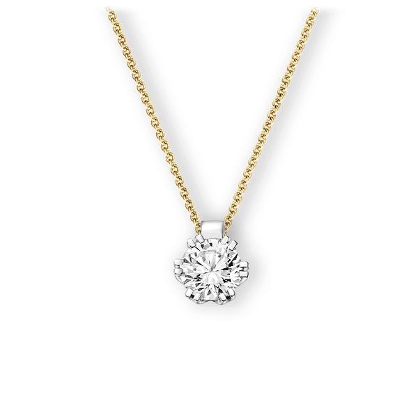 Collier in Gelbgold 585 Weißgold 585 mit 0,7 ct. Brillant tw, vs von 123gold - E-3WIK8-GW5-1IV4HLZ Collier in Gelbgold 585 Weißgold 585 mit 0,7 ct. Brillant tw, vs von 123gold - E-3WIK8-GW5-1IV4HLZ