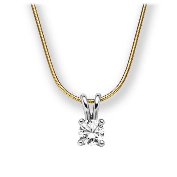 Collier in Gelbgold 585 Weißgold 585 mit 0,7 ct. Brillant tw, vs von acredo - A-10L2XT-GW5-1IV4J1Z Collier in Gelbgold 585 Weißgold 585 mit 0,7 ct. Brillant tw, vs von acredo - A-10L2XT-GW5-1IV4J1Z