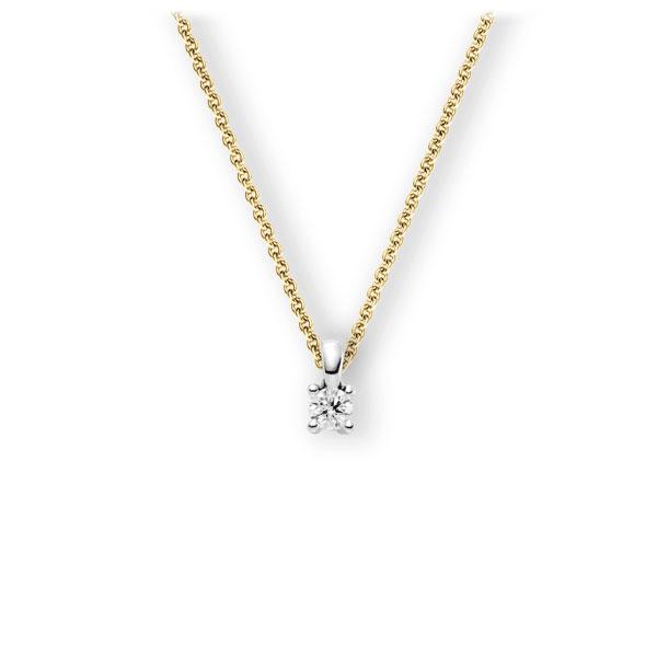 Collier in Gelbgold 585 Weißgold 585 mit zus. 0,25 ct. Brillant tw, vs von 123gold - E-3WICF-GW5-1TT9JZ Collier in Gelbgold 585 Weißgold 585 mit zus. 0,25 ct. Brillant tw, vs von 123gold - E-3WICF-GW5-1TT9JZ