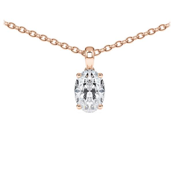 Collier in Rotgold 585 mit 0,5 ct. tw, vs von Steinberg - Q-15C4ZE-R5-1Z82KUZ Collier in Rotgold 585 mit 0,5 ct. tw, vs von Steinberg - Q-15C4ZE-R5-1Z82KUZ