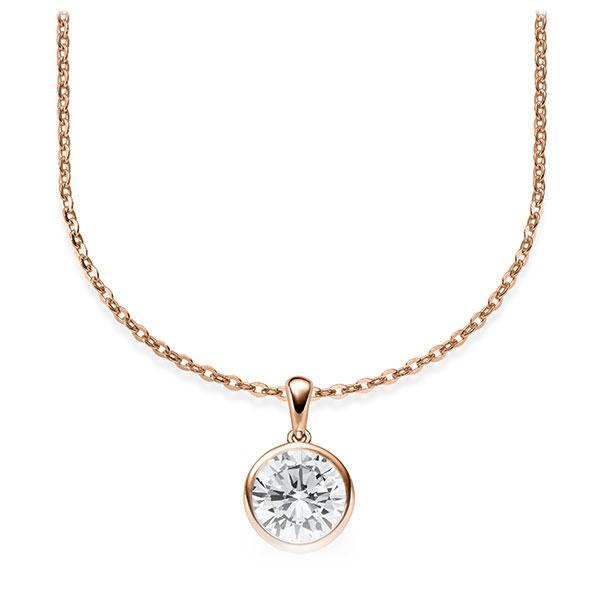 Collier in Rotgold 585 mit 1 ct. Brillant tw, vs von Steinberg - Q-ZLFQZ-RR5-1IV64GZ Collier in Rotgold 585 mit 1 ct. Brillant tw, vs von Steinberg - Q-ZLFQZ-RR5-1IV64GZ