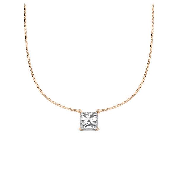 Collier in Rotgold 585 mit zus. 0,25 ct. Prinzess-Diamant tw, si von Steinberg - Q-ZLDAE-RR5-1A2TJBZ Collier in Rotgold 585 mit zus. 0,25 ct. Prinzess-Diamant tw, si von Steinberg - Q-ZLDAE-RR5-1A2TJBZ