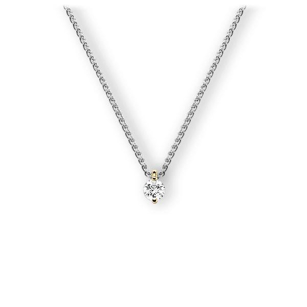 Collier in Weißgold 585 Gelbgold 585 mit 0,3 ct. Brillant tw, vs von 123gold - E-3WI38-WG5-1IV5RBZ Collier in Weißgold 585 Gelbgold 585 mit 0,3 ct. Brillant tw, vs von 123gold - E-3WI38-WG5-1IV5RBZ