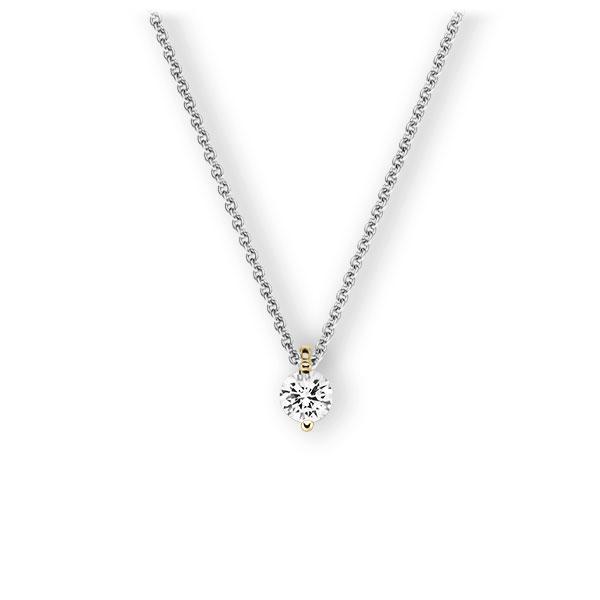 Collier in Weißgold 585 Gelbgold 585 mit 0,4 ct. Brillant tw, vs von 123gold - E-3VBLG-WG5-1IV4F1Z Collier in Weißgold 585 Gelbgold 585 mit 0,4 ct. Brillant tw, vs von 123gold - E-3VBLG-WG5-1IV4F1Z