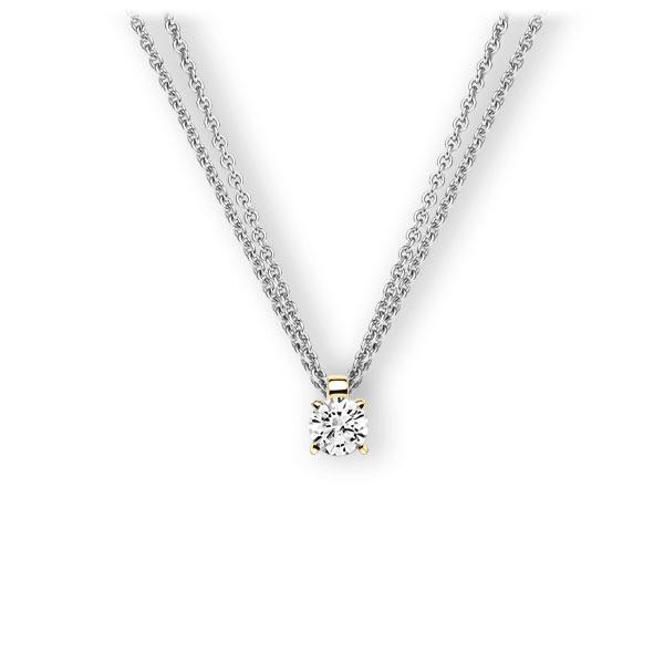 Collier in Weißgold 585 Gelbgold 585 mit 0,4 ct. Brillant tw, vs von 123gold - E-3WI8C-WG5-1IV52LZ Collier in Weißgold 585 Gelbgold 585 mit 0,4 ct. Brillant tw, vs von 123gold - E-3WI8C-WG5-1IV52LZ