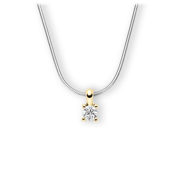 Collier in Weißgold 585 Gelbgold 585 mit 0,4 ct. Brillant tw, vs von 123gold - E-3WIHQ-WG5-1IV52LZ Collier in Weißgold 585 Gelbgold 585 mit 0,4 ct. Brillant tw, vs von 123gold - E-3WIHQ-WG5-1IV52LZ
