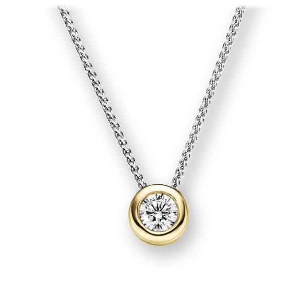 Collier in Weißgold 585 Gelbgold 585 mit 0,5 ct. Brillant tw, vs von 123gold - E-2TX3Y-WG5-1IV4L1Z Collier in Weißgold 585 Gelbgold 585 mit 0,5 ct. Brillant tw, vs von 123gold - E-2TX3Y-WG5-1IV4L1Z
