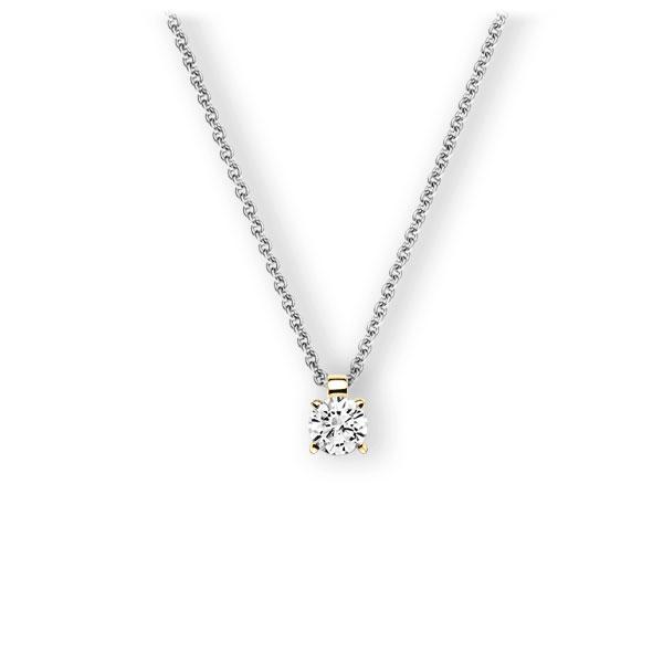 Collier in Weißgold 585 Gelbgold 585 mit 0,5 ct. Brillant tw, vs von 123gold - E-3WI5G-WG5-1IV4KGZ Collier in Weißgold 585 Gelbgold 585 mit 0,5 ct. Brillant tw, vs von 123gold - E-3WI5G-WG5-1IV4KGZ