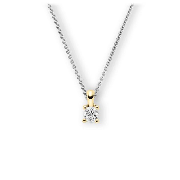Collier in Weißgold 585 Gelbgold 585 mit 0,5 ct. Brillant tw, vs von 123gold - E-3WICL-WG5-1IV4KGZ Collier in Weißgold 585 Gelbgold 585 mit 0,5 ct. Brillant tw, vs von 123gold - E-3WICL-WG5-1IV4KGZ