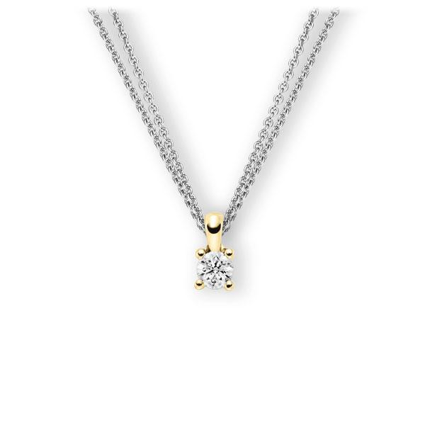 Collier in Weißgold 585 Gelbgold 585 mit 0,5 ct. Brillant tw, vs von 123gold - E-3WIEG-WG5-1IV4KGZ Collier in Weißgold 585 Gelbgold 585 mit 0,5 ct. Brillant tw, vs von 123gold - E-3WIEG-WG5-1IV4KGZ