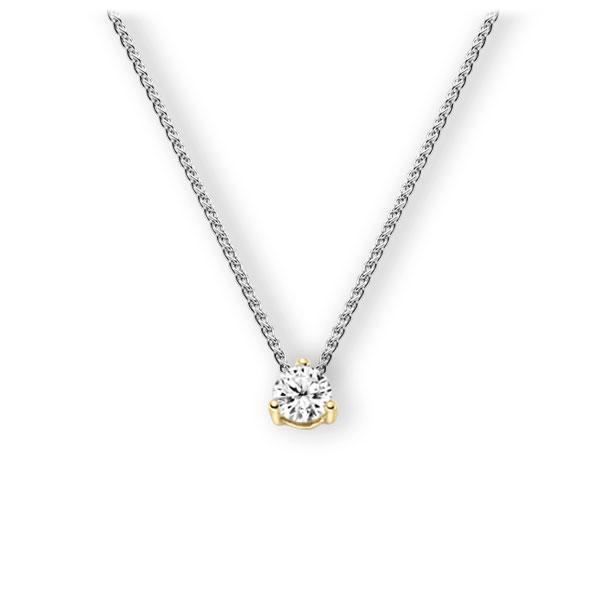 Collier in Weißgold 585 Gelbgold 585 mit 0,5 ct. Brillant tw, vs von 123gold - E-3WK5F-WG5-1IV4KGZ Collier in Weißgold 585 Gelbgold 585 mit 0,5 ct. Brillant tw, vs von 123gold - E-3WK5F-WG5-1IV4KGZ